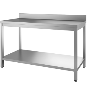 Table adossée étagère - 1200x700x850/900mm