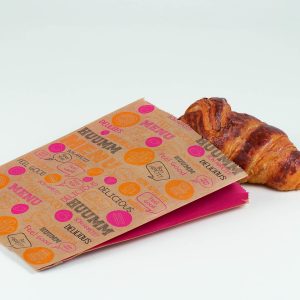 Sac à croissant - kraft brun 12+5x21 cm - format 102