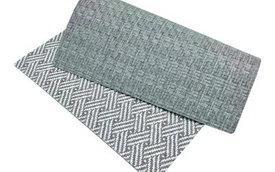Set de table – osier 30×40 cm – acier blanc/acier