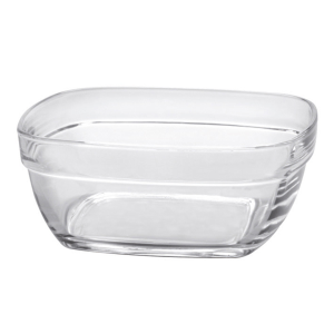Saladier carré 15 cl - verre 9x9 cm - lys