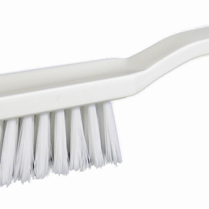 Balayette droite fleuré 29 cm - blanc