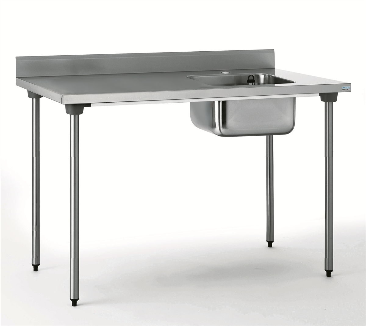 Table adossée - bac droite 1600x700x900mm