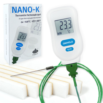 Kit cuisson sous-vide type k - étendue -64+1400 °c