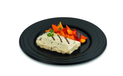 Assiette réutilisable – polypropylène ø18,5cm -noir