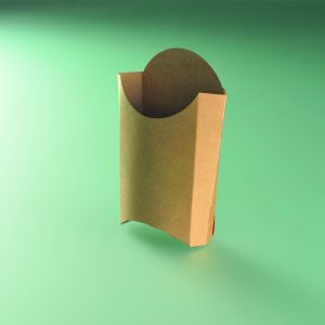 Cornet à frites - kraft brun - large 8,7x13,3x17 cm