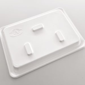 Plateau repas couvercle - fibre de canne