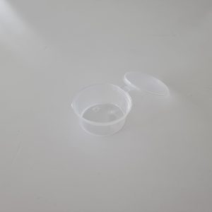 Pot sauce à charnière 6cl - polypropylène ø6,2x2,6cm