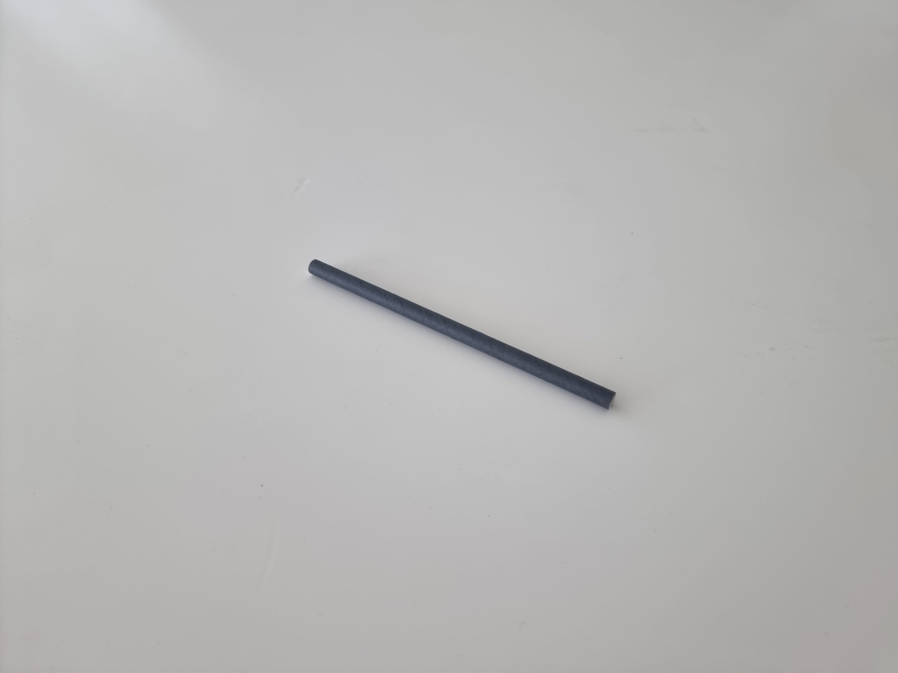 Paille en papier ø 7x15 cm - cocktail noir