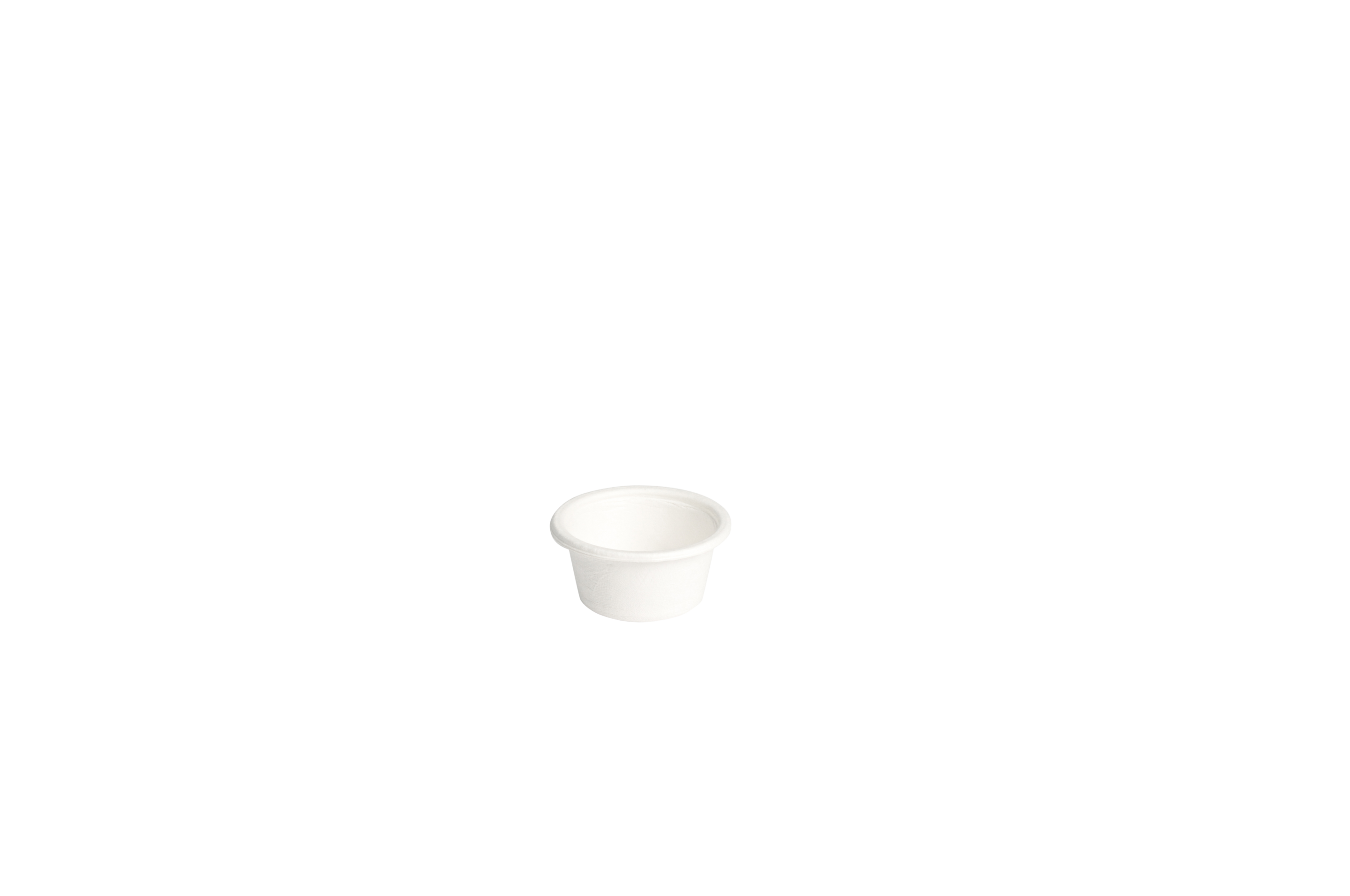 Pot sauce 6 cl - fibre de canne ø 6,2x2,9 cm