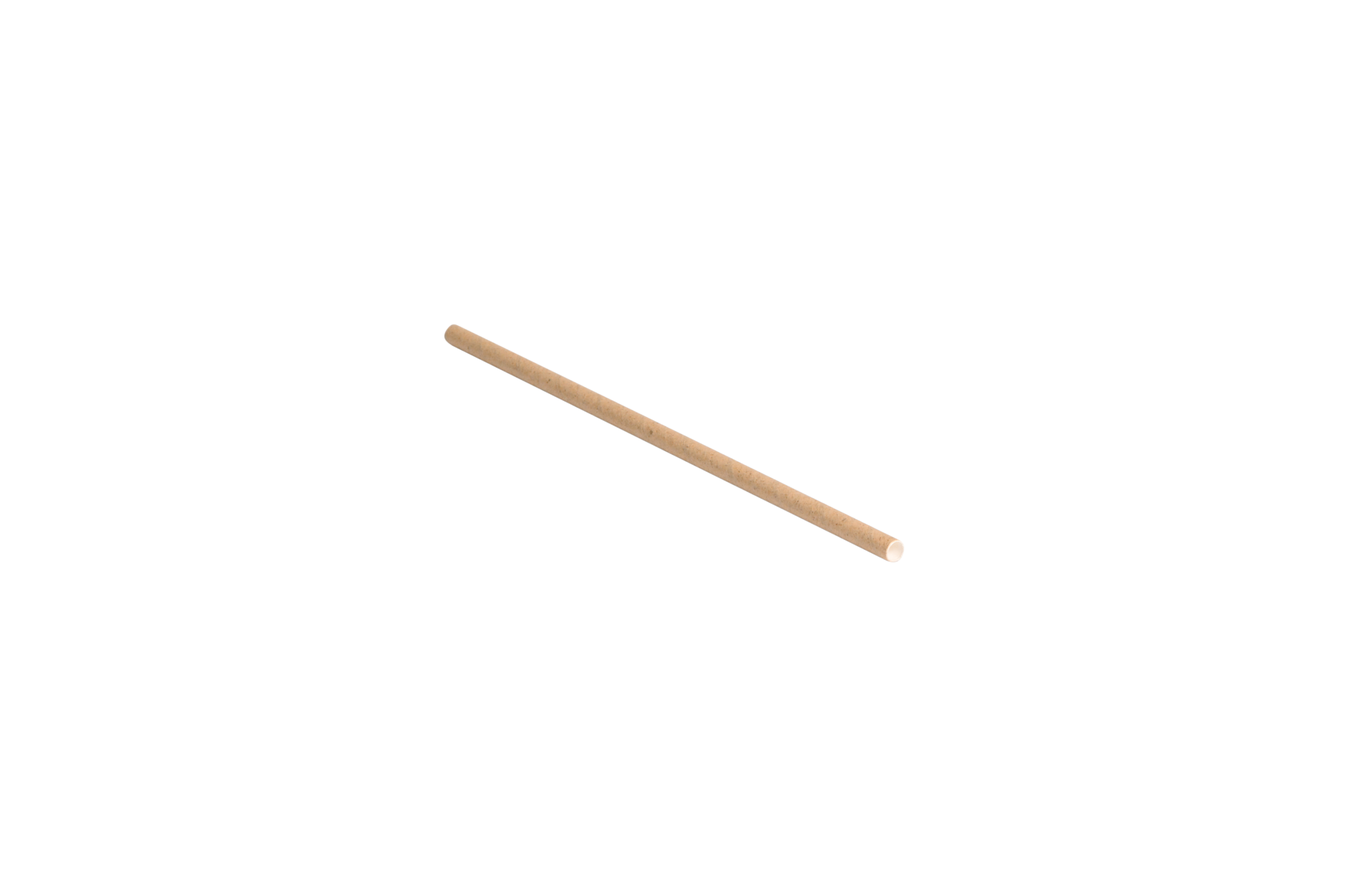 Paille en papier ø 6x20 cm - kraft