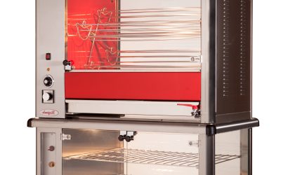 Rôtissoire 5 balancelles 1100x850x680 mm – inox