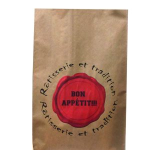 Sac à poulet 180x65x350 mm - kraft brun