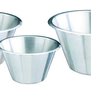 Bassine conique à fond plat ø 20 cm - 2,12 l - inox