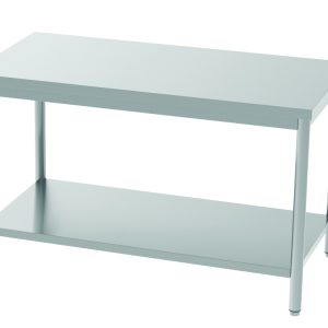 Table adossée avec étagère - 1200x600mm