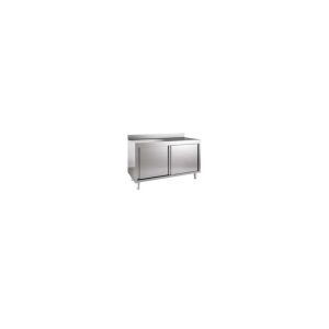 Meuble bas neutre adossé 2000x700x850/900 mm - inox