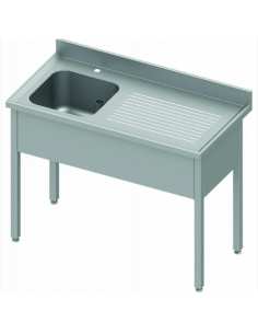 Plonge - bac gauche 1400x700x850/900mm