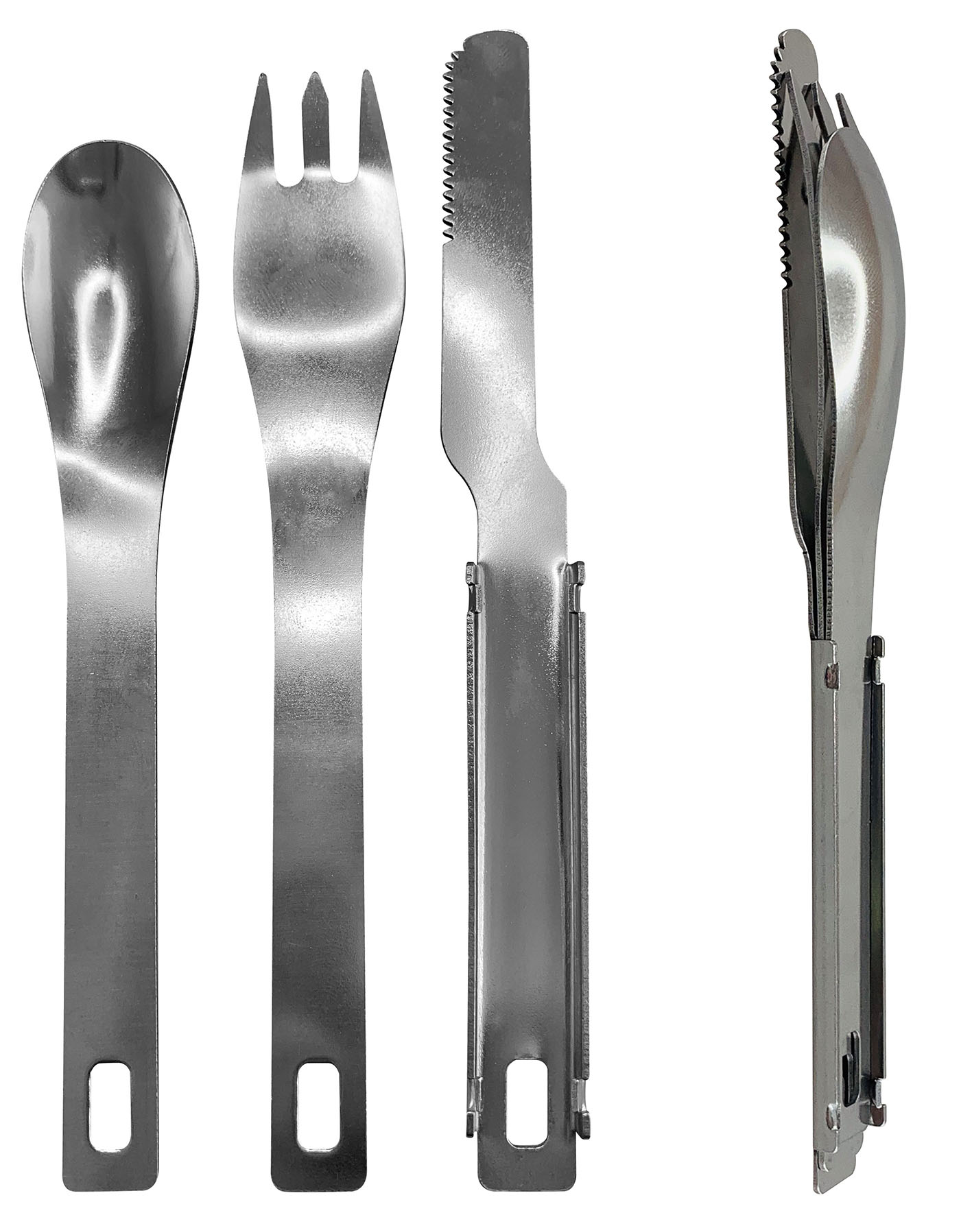 Kit couvert 3 en 1 - acier inox