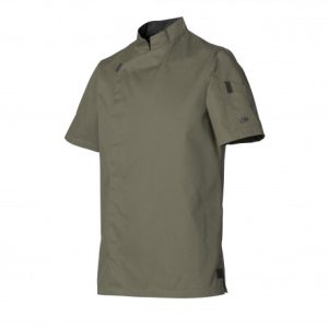 Veste homme manches courtes olive t3 - shade