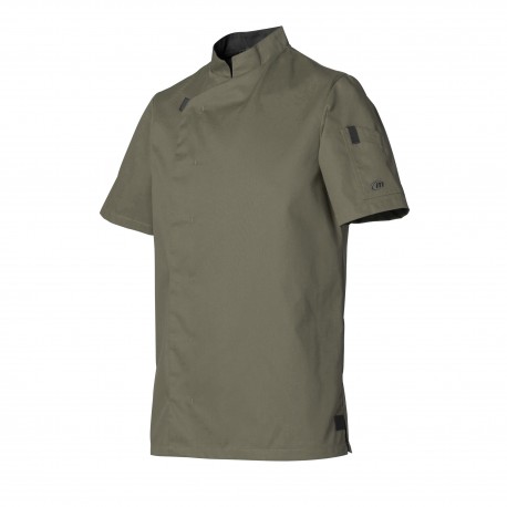 Veste homme manches courtes olive t4 - shade