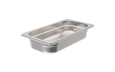 Bac gn1/3 – plein – hauteur 55 mm – inox 18/05