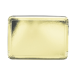 Plateau traiteur 19x28 cm - or