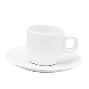 Tasse café 9cl-porcelaine-oslo blanc