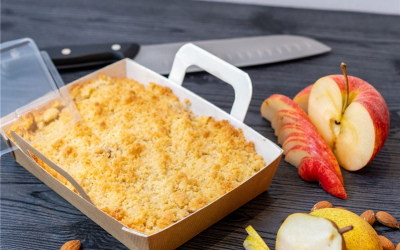 Boite panier repas chaud 850 ml 16,8 x 12,2 x 4 cm