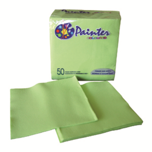 Serviette 38x38 cm - ouate - vert anis - samba