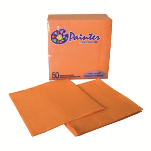 Serviette 38x38 cm - ouate - papaye - samba