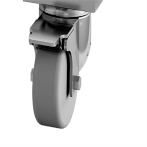 Kit 4 roulettes ø 125mm - meuble pieds carrés