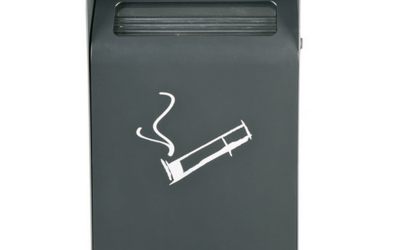 Cendrier mural 1,5 l – 152x64x255 mm – acier