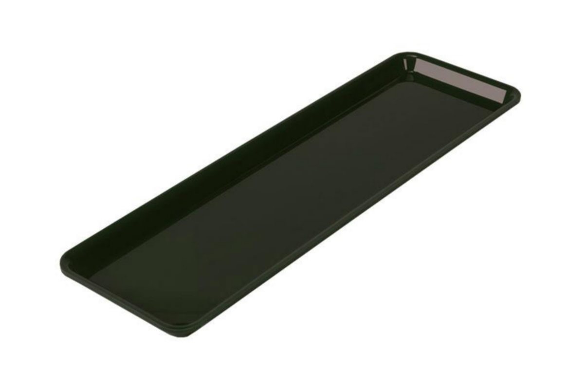 Plat rectangulaire gn2/4 - plexiglass 530x162x17 mm