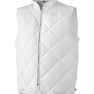 Sur-veste mixte sans manches blanche