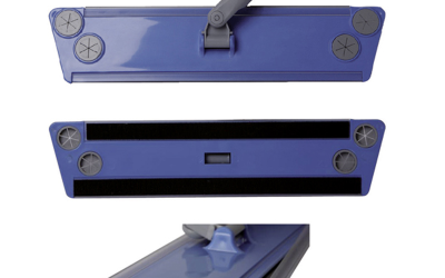 Balai trapeze + bandes velcro – bouchons fixe-gazes