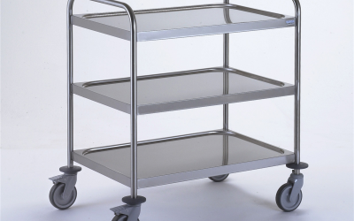 Chariot 3 plateaux 800×530 mm – 895x625x960 mm