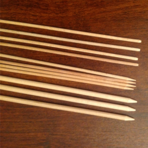 Pique à brochette 20 cm ø 3,8 mm - hêtre