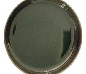 Assiette à bord droit – grès ø 27 cm – pont japonais