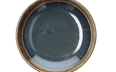 Assiette creuse ø 26 cm Tognana Bloom – Porcelaine émail réactif – Lot de 6