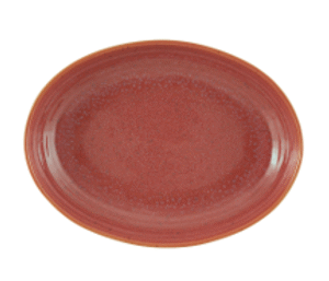 Assiette oblong - grès ø 27x20x4,5 cm - gemstone