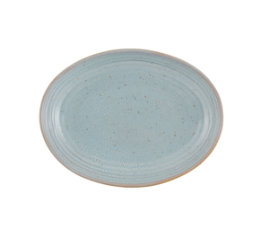 Assiette oblong - grès ø 27x20x4,5 cm - gemstone