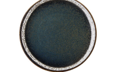 Assiette plate ø 27 cm Tognana Bloom – Porcelaine émail réactif – Lot de 6