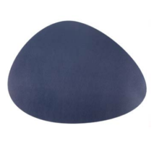 Set de table - Cuir recyclé 45x35 cm - Azur - Saura