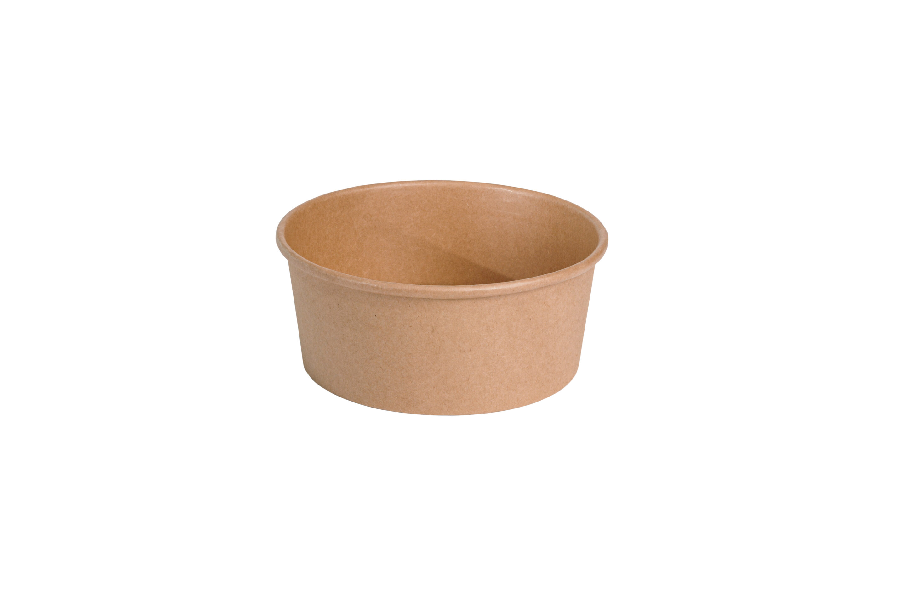 Boîte à salade 1250 ml - ø17,6x7 cm - kraft brun
