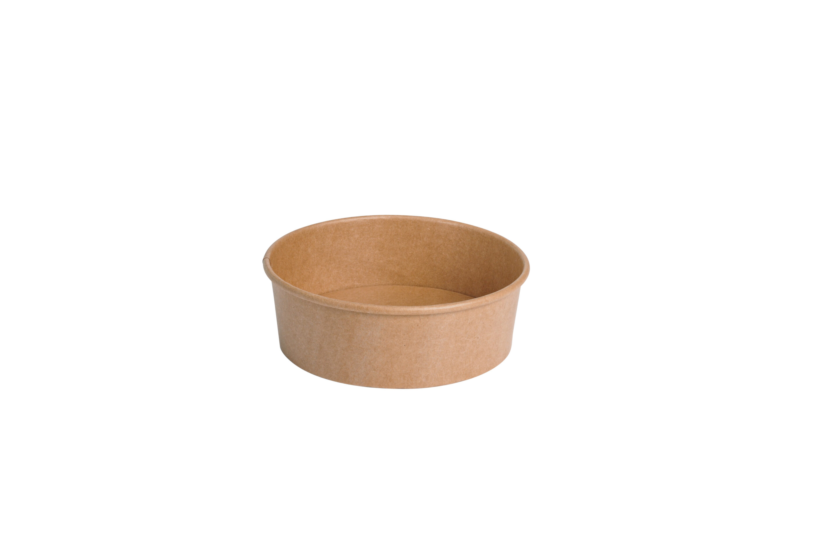 Boîte à salade 500 ml - ø15x5 cm - kraft brun