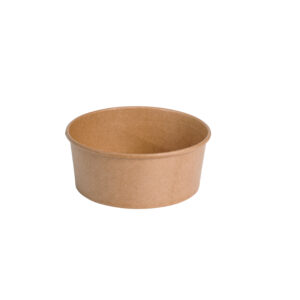 Boîte à salade 780 ml - ø15x6,1 cm - kraft brun