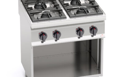 Fourneau 4 feux sur placard – gaz 800x700x900mm
