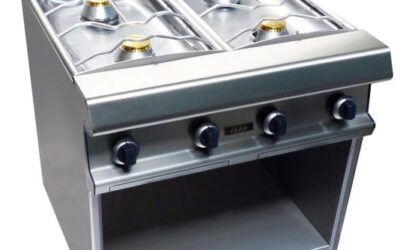 Fourneau 4 feux vifs sur placard – 800x925x900mm