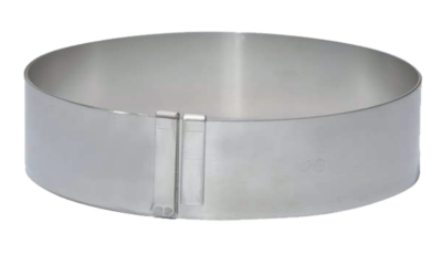 Cercle extensible ø18 à 36 cm hauteur 4,5 cm – inox