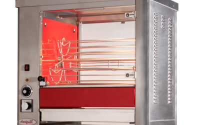 Rôtissoire 4 balancelles 1100x680x850 mm – inox