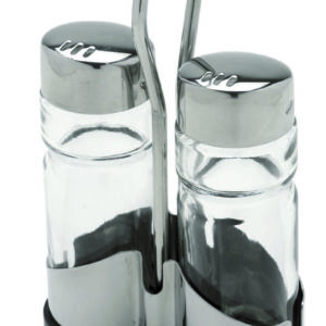 Ménagère sel & poivre - argent/transparent